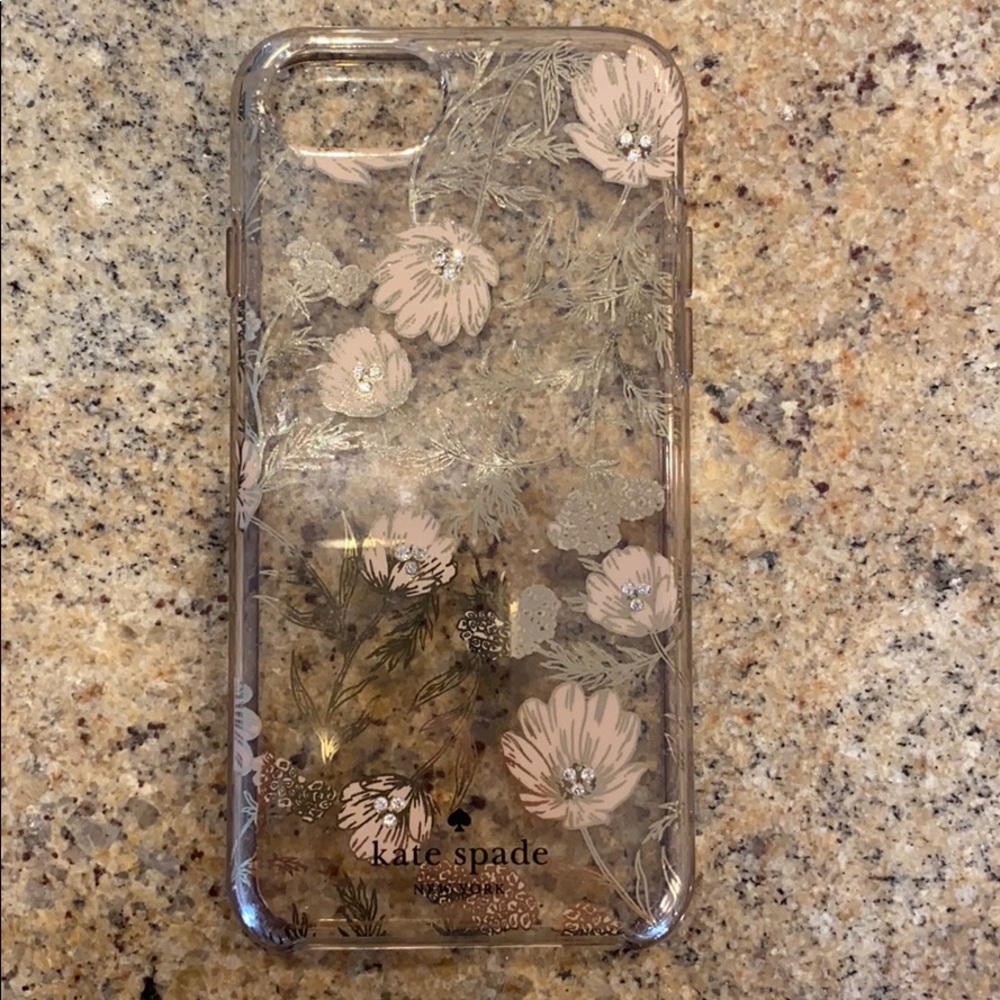 Kate spade iPhone 8 case with rhinestones